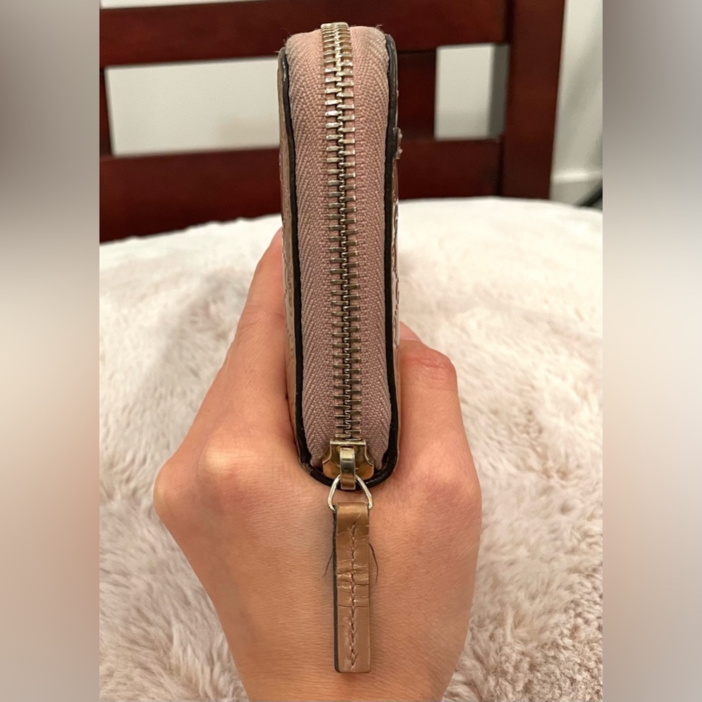 Gucci microguccissima continental zip wallet, metallic rose gold - Picture 8 of 12